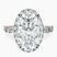 Pre-Designed 18kt Rose Gold Rachel Halo Side Stone Lab Diamond Ring
