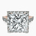 Pre-Designed 10kt Rose Gold Rachel Halo Side Stone Lab Diamond Ring