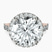 Pre-Designed 14kt Rose Gold Rachel Halo Side Stone Lab Diamond Ring