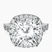 Pre-Designed Platinum Rachel Halo Side Stone Lab Diamond Ring