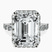 Pre-Designed Platinum Rachel Halo Side Stone Lab Diamond Ring