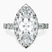 Pre-Designed 10kt White Gold Rachel Halo Side Stone Lab Diamond Ring