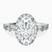 Pre-Designed Platinum Rachel Halo Side Stone Lab Diamond Ring