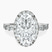 Pre-Designed Platinum Rachel Halo Side Stone Lab Diamond Ring