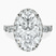 Pre-Designed Platinum Rachel Halo Side Stone Lab Diamond Ring