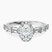 Pre-Designed Platinum Rachel Halo Side Stone Lab Diamond Ring