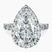 Pre-Designed 18kt White Gold Rachel Halo Side Stone Lab Diamond Ring