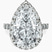 Pre-Designed Platinum Rachel Halo Side Stone Lab Diamond Ring