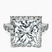 Pre-Designed Platinum Rachel Halo Side Stone Lab Diamond Ring
