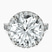 Pre-Designed Platinum Rachel Halo Side Stone Lab Diamond Ring