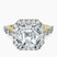 Pre-Designed 10kt Yellow Gold Rachel Halo Side Stone Lab Diamond Ring