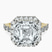 Pre-Designed 18kt Yellow Gold Rachel Halo Side Stone Lab Diamond Ring