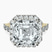 Pre-Designed 18kt Yellow Gold Rachel Halo Side Stone Lab Diamond Ring