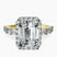 Pre-Designed 14kt Yellow Gold Rachel Halo Side Stone Lab Diamond Ring