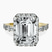 Pre-Designed 18kt Yellow Gold Rachel Halo Side Stone Lab Diamond Ring