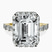 Pre-Designed 18kt Yellow Gold Rachel Halo Side Stone Lab Diamond Ring