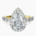 Pre-Designed 14kt Yellow Gold Rachel Halo Side Stone Lab Diamond Ring