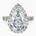 Pre-Designed 14kt Yellow Gold Rachel Halo Side Stone Lab Diamond Ring