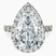 Pre-Designed 14kt Yellow Gold Rachel Halo Side Stone Lab Diamond Ring