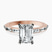 Kimberly Baguette Side Stone Lab Diamond Engagement Ring in 14kt Rose Gold