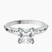Kimberly Baguette Side Stone Lab Diamond Engagement Ring in 10kt White Gold
