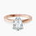 Pre-Designed 10kt Rose Gold Ember Secret Halo Lab Diamond Ring