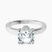 Pre-Designed 9ct White Gold Ember Secret Halo Lab Diamond Ring