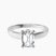 Pre-Designed Platinum Ember Secret Halo Lab Diamond Ring
