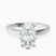 Ember Secret Halo Lab Diamond Engagement Ring in Platinum