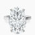 Pre-Designed Platinum Ember Secret Halo Lab Diamond Ring