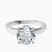 Pre-Designed 9ct White Gold Ember Secret Halo Lab Diamond Ring