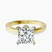 Ember Secret Halo Lab Diamond Engagement Ring in 10kt Yellow Gold