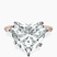 Pre-Designed 14kt Rose Gold Sheryl Marquise Side Stone Lab Diamond Ring