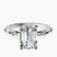 Pre-Designed Platinum Sheryl Marquise Side Stone Lab Diamond Ring