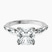 Pre-Designed Platinum Sheryl Marquise Side Stone Lab Diamond Ring