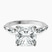 Pre-Designed Platinum Sheryl Marquise Side Stone Lab Diamond Ring