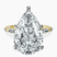 Pre-Designed 10kt Yellow Gold Sheryl Marquise Side Stone Lab Diamond Ring