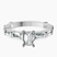 Pre-Designed 10kt White Gold Gizele Tapered Side Stone Lab Diamond Ring