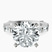 Pre-Designed 10kt White Gold Gizele Tapered Side Stone Lab Diamond Ring