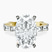 Pre-Designed 10kt Yellow Gold Gizele Tapered Side Stone Lab Diamond Ring
