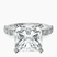 Pre-Designed Platinum Keziah Side Stone Princess Lab Diamond Ring