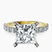 Pre-Designed 10kt Yellow Gold Keziah Side Stone Princess Lab Diamond Ring