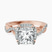 Pre-Designed 14kt Rose Gold Astoré Channel Glided Lab Diamond Ring