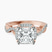 Pre-Designed 14kt Rose Gold Astoré Channel Glided Lab Diamond Ring