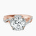 14kt Rose Gold Astoré Channel Glided Lab Diamond Ring