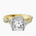 Pre-Designed 14kt Yellow Gold Astoré Channel Glided Lab Diamond Ring