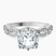 Aristea Elite Milgrain Lab Diamond Engagement Ring in 9ct White Gold