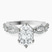 Aristea Elite Milgrain Lab Diamond Engagement Ring in 9ct White Gold