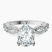 Aristea Elite Milgrain Lab Diamond Engagement Ring in 10kt White Gold