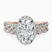 Imperiella Halo Celtic Knot Lab Diamond Engagement Ring in 9ct Rose Gold